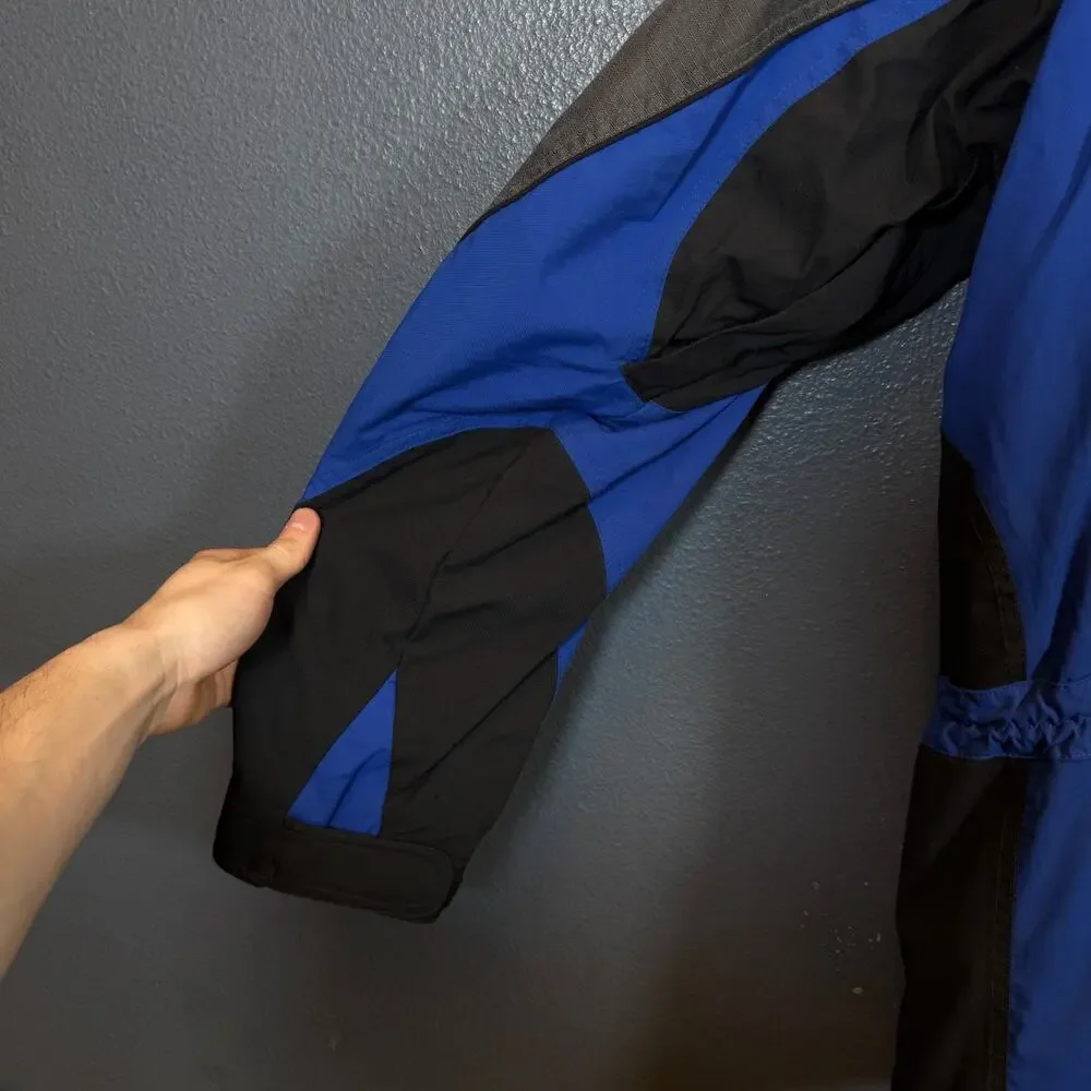 The North Face L men's blue/black EXTREME gear Ski jacket snowboarding vintage
